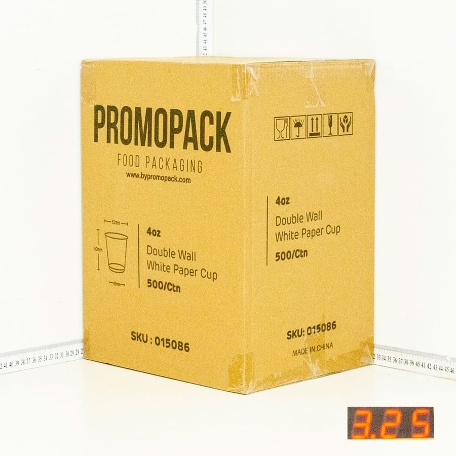 4oz Double Wall White Paper Cup 500/ctn