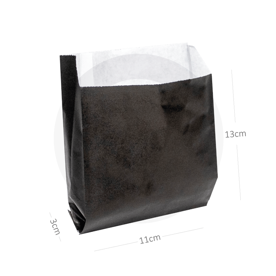 Black - SNAKE Satchel White Paper Bag 1000/ctn