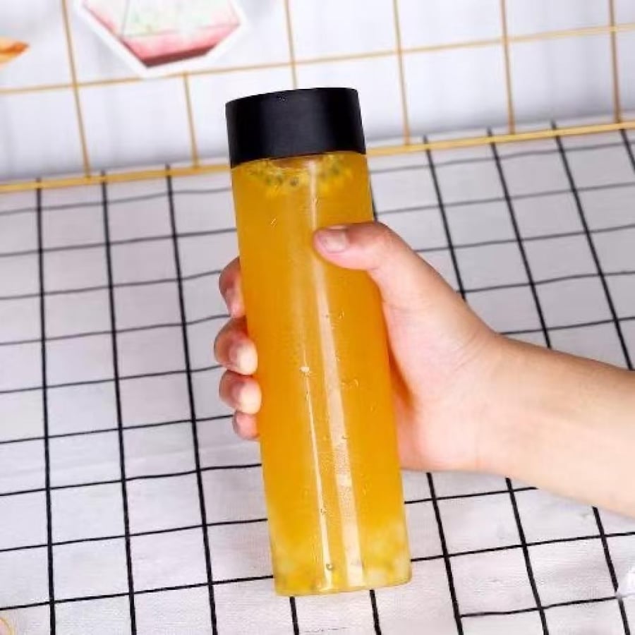 500ml PET Plastic Bottle with Black PP Cap 100/ctn