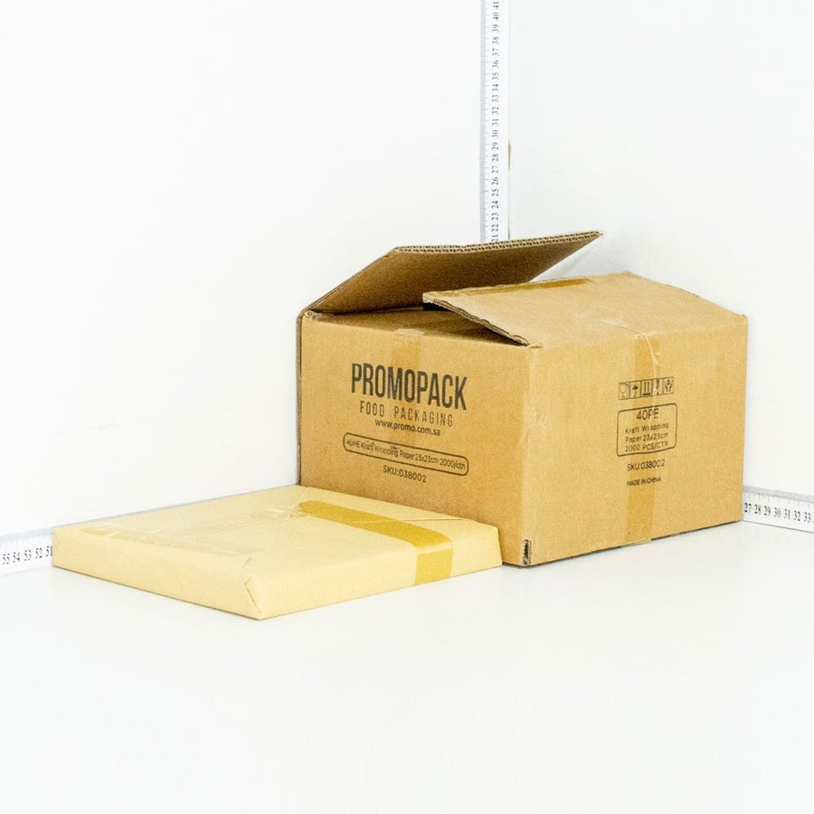 40PE Kraft Wrapping Paper 23×23cm 2000/ctn