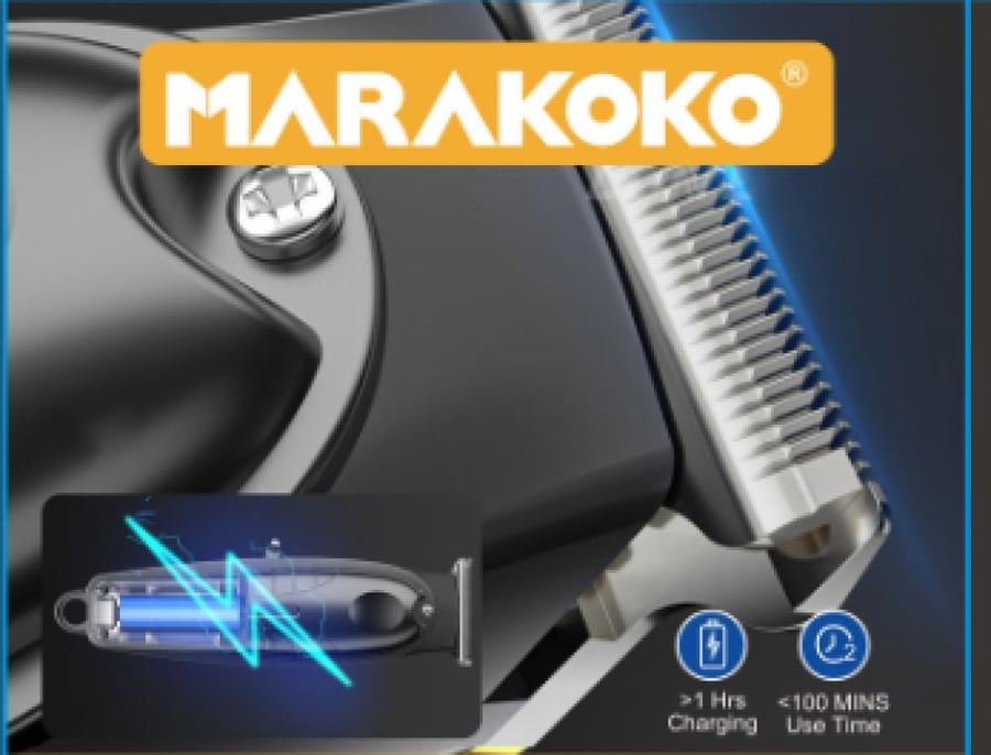 ماكينة تشذيب شعر احترافية للرجال من ماركة MARAKOKO.