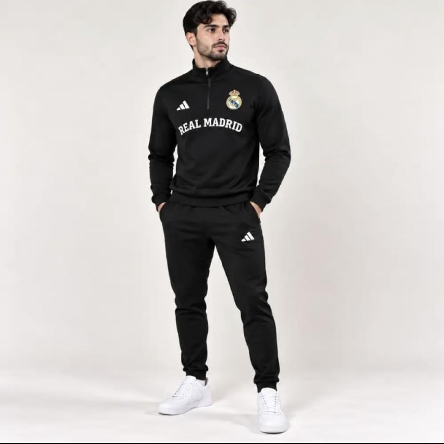 طقم ريال مدريد رياضي اسود