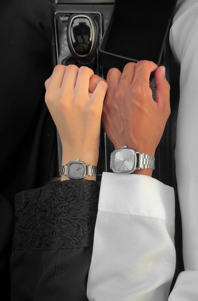 بكج ساعات LTP فضي رصاصي
