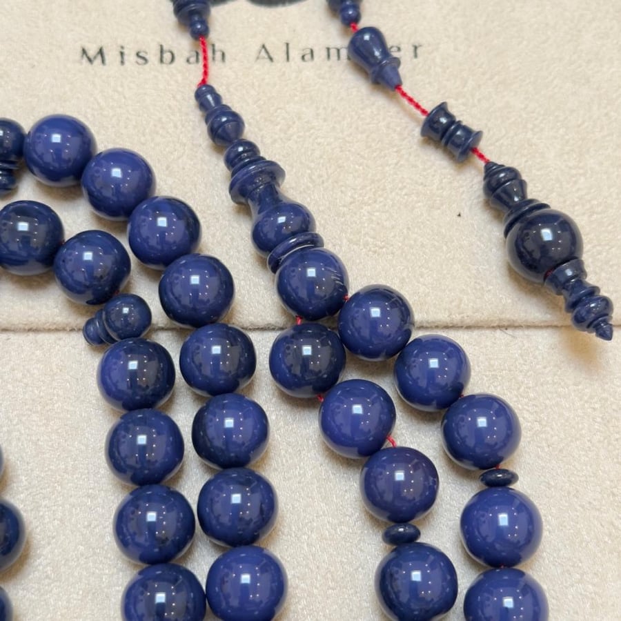Luxury Batman-colored Tasbih with two counters