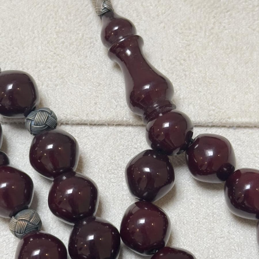 German Fatoran rosary, Maronite color, raw, solid