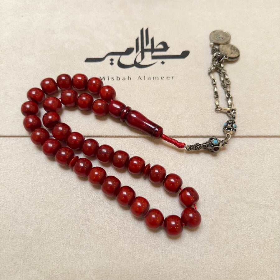 سبحة فاتوران افغاني خام قديم خراطه جديده