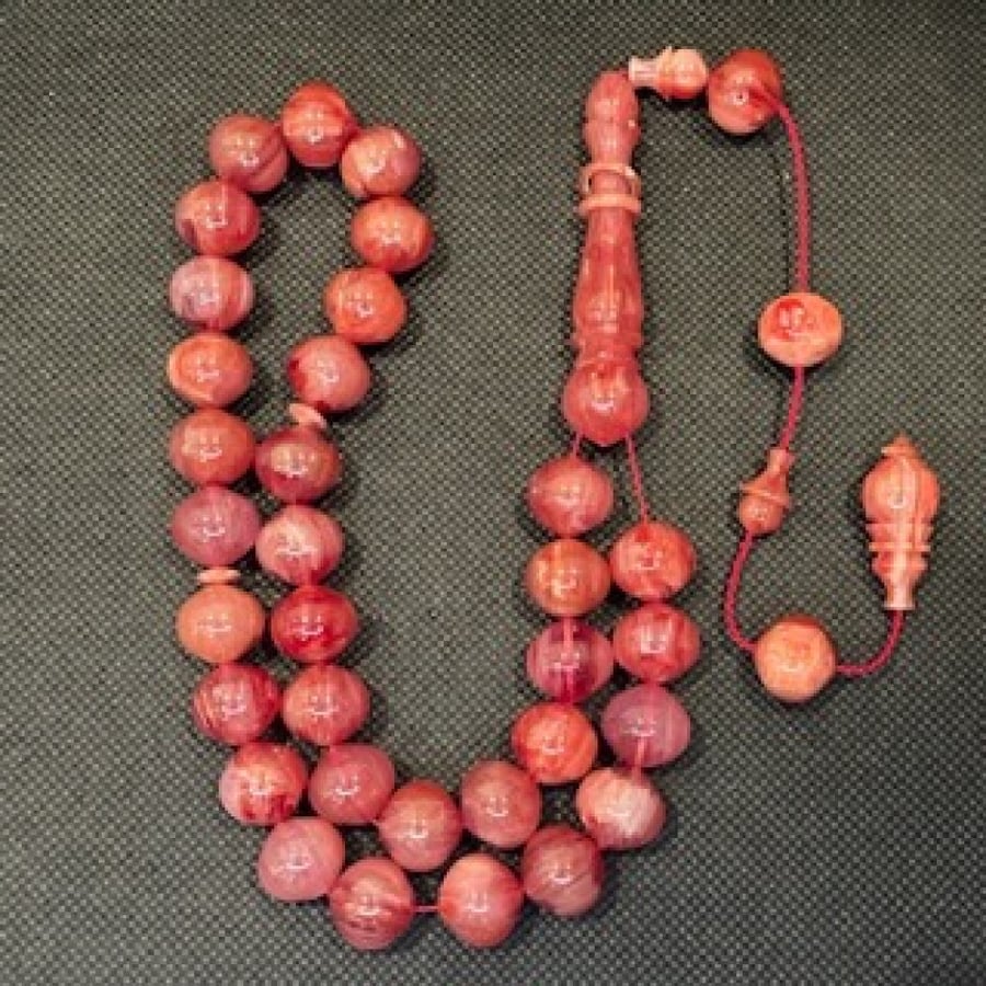 German Sandalus rosary, water-colored