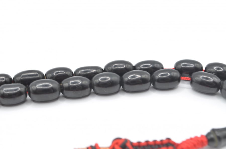Sandalus musk rosary, German, antique, black color