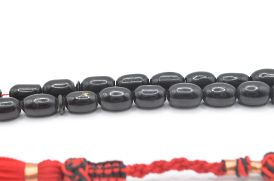 Sandalus musk rosary, German, antique, black color