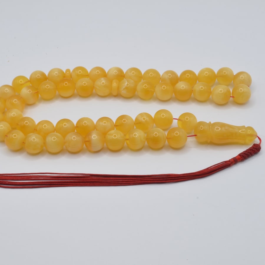 Natural amber rosary super filtered