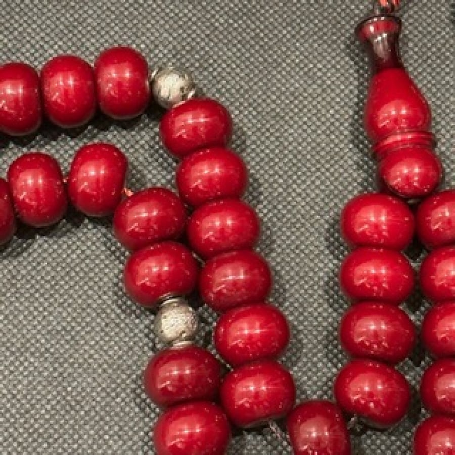 Antique German prayer beads, imitation, large size