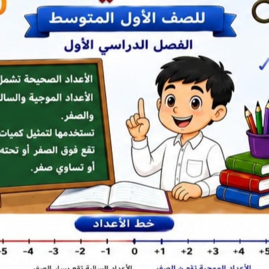 بكج مادة الرياضيات الصف الاول متوسط الفصل الدراسي الاول جاهزة للطباعة