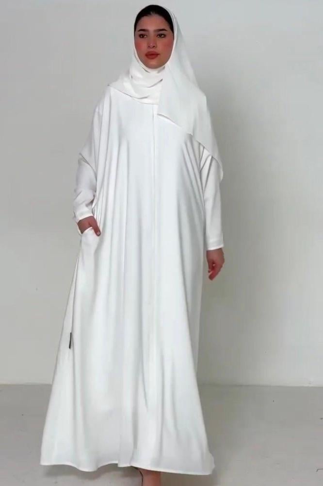 عبايه الحج والعمره اكمام سحاب