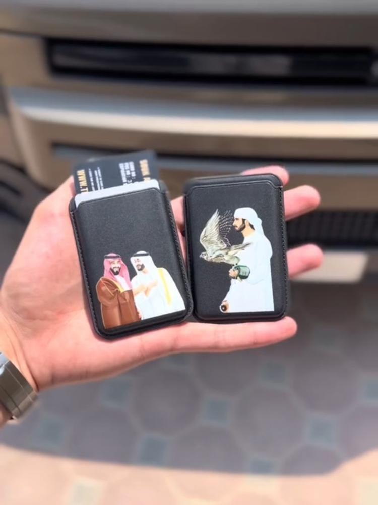 كارد هولدر مغناطيس للجوال محفظة بوك حامل بطائق أنيق متجر فنون هدايا رج