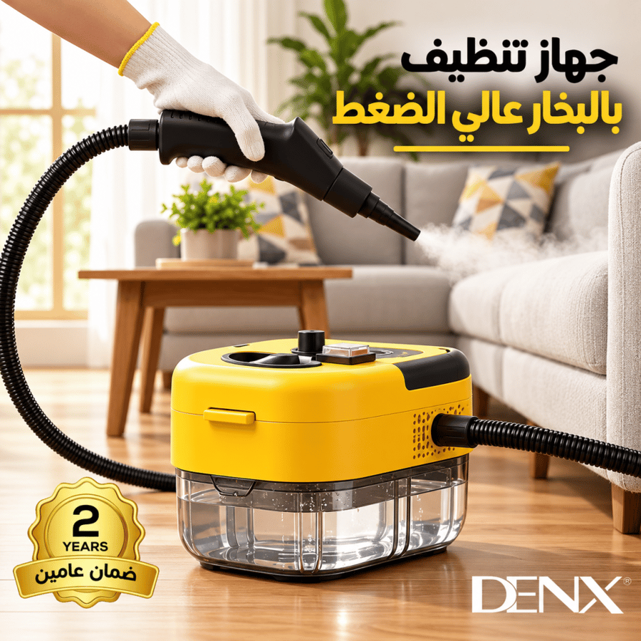 منظف بخاري محمول مع ملحقات متعددة للأسطح