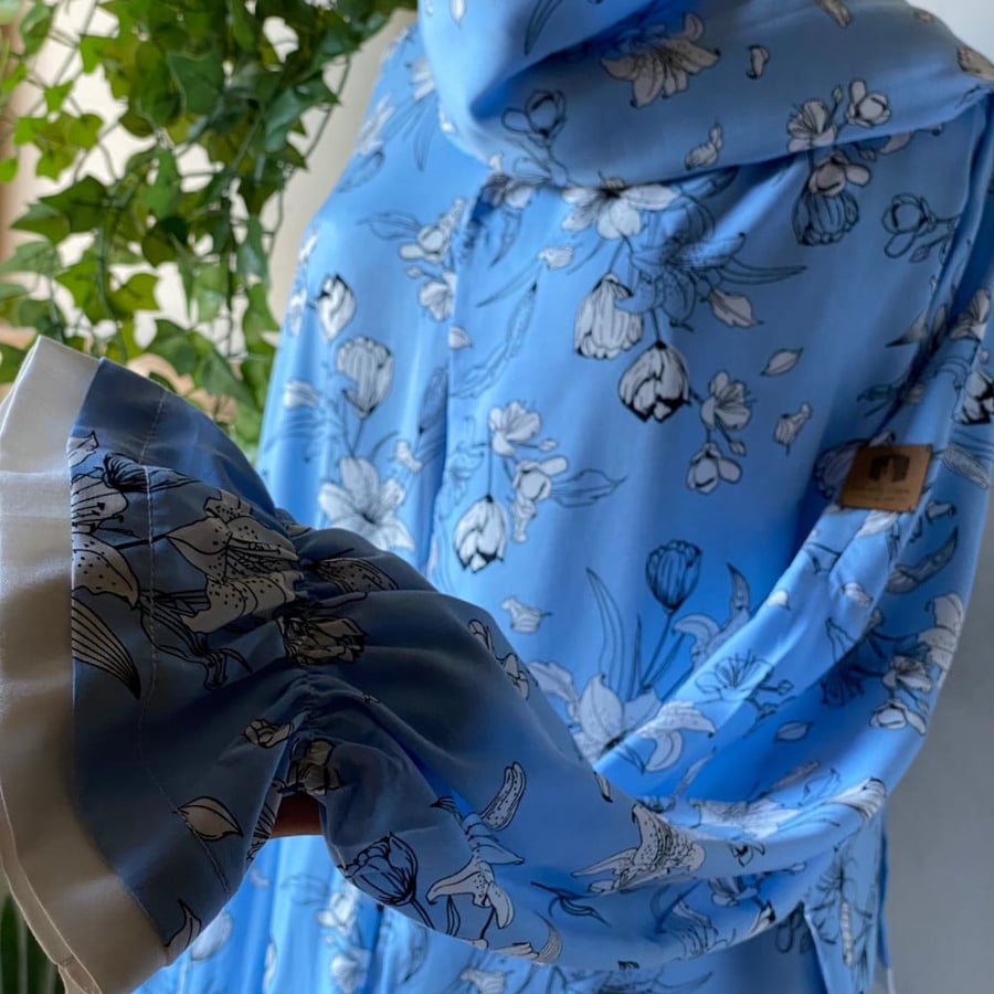 شرشف صلاة سحاب بكم مطاط مع كلوش بسيط