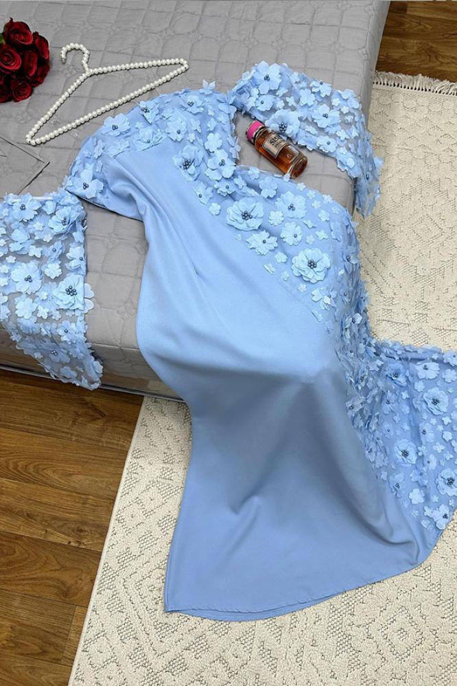 Sky blue dress