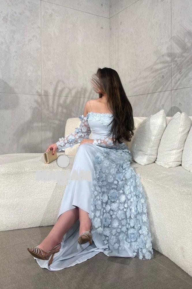 Sky blue dress
