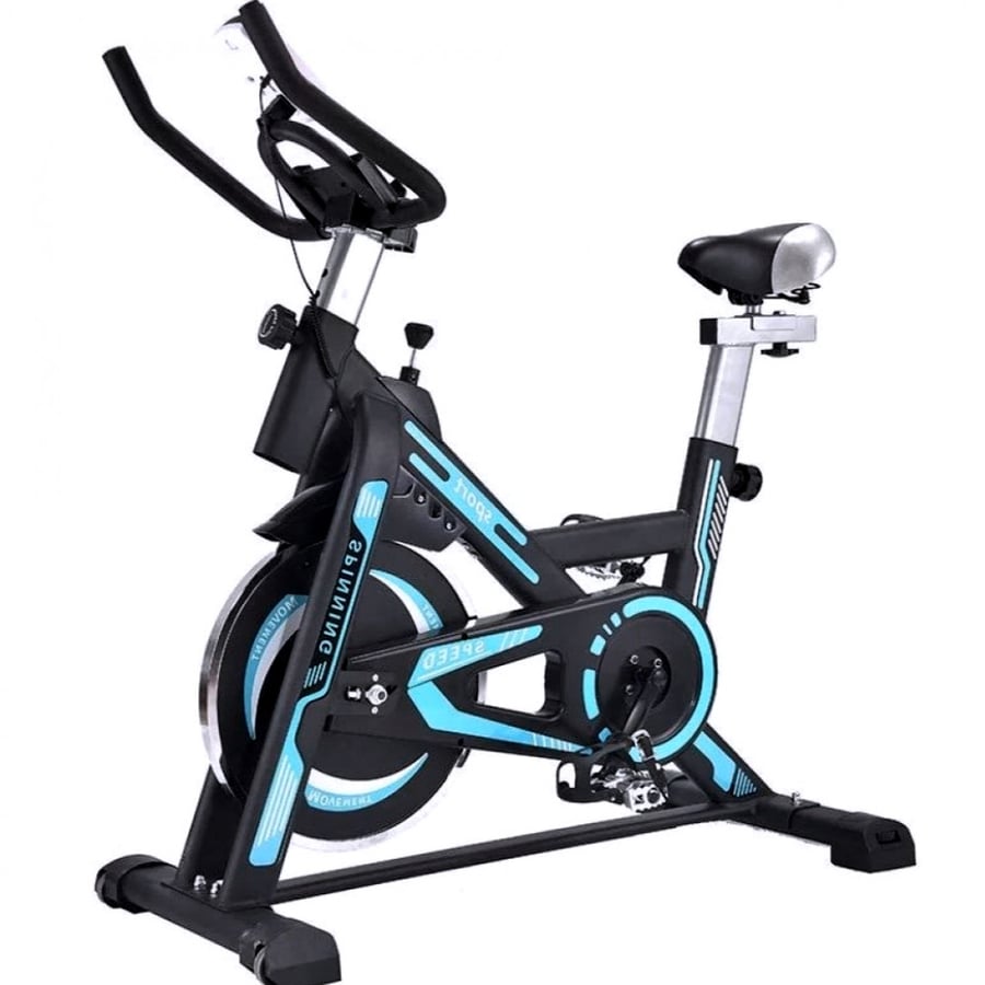 دراجة تمارين هوائية ثابته ازرق Spinning Bike Blue
