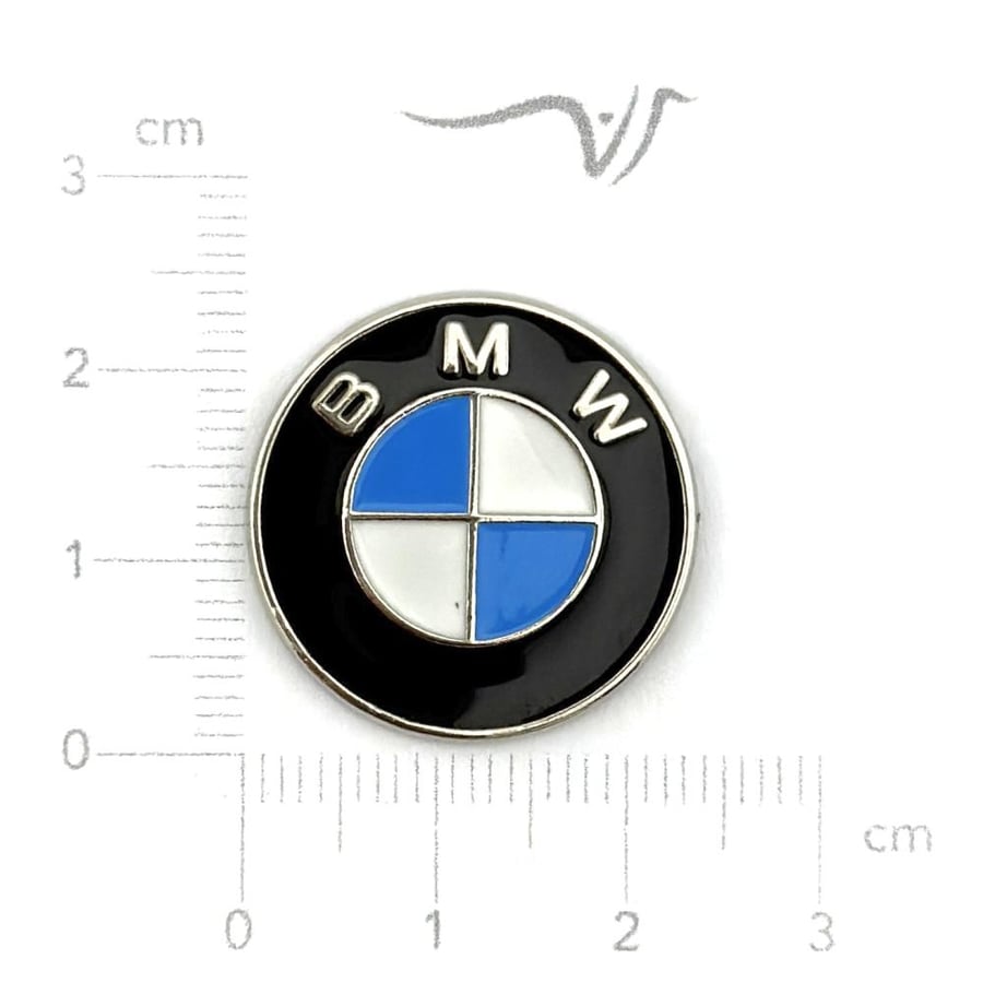 B M W metal sticker