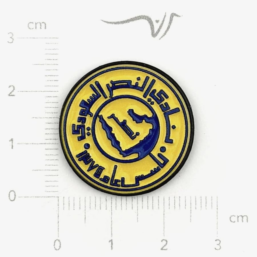 استيكر معدن النصر دائري