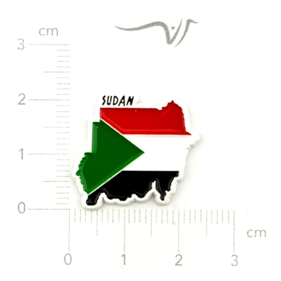 استيكر حديد خريطة السودان SUDAN