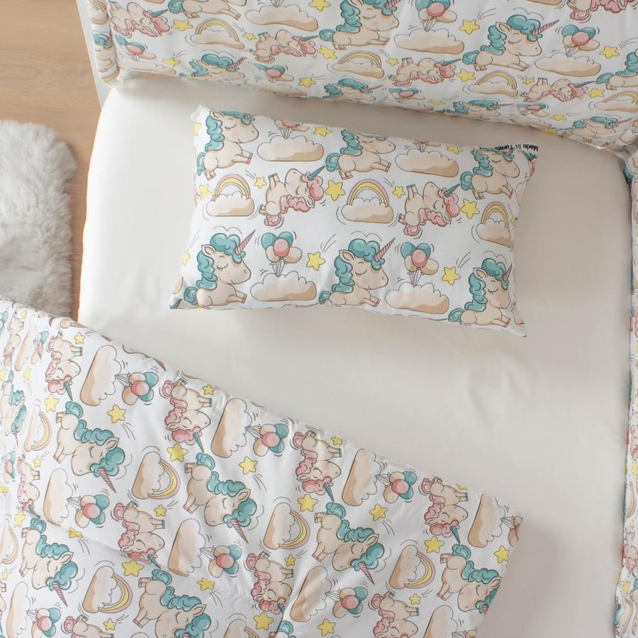 Baby crib mattress and crib bumpers, 7 pieces, Turkish cotton