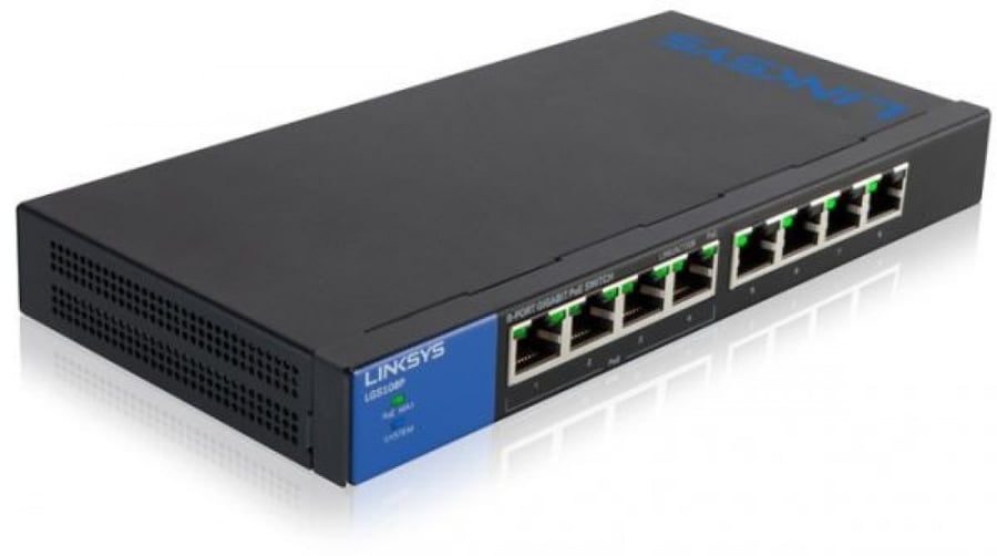 لينكسيس LGS308p ‎‎ سويتش 8 منافذ POE