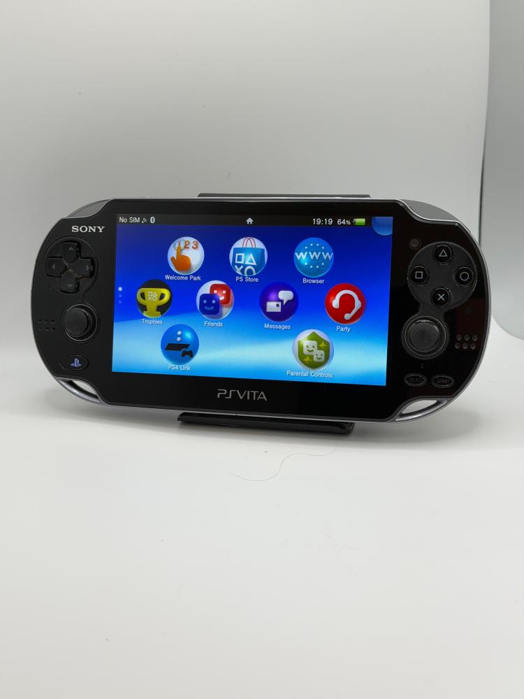 PS Vita OLED — Crystal Black (مع الشاحن)
