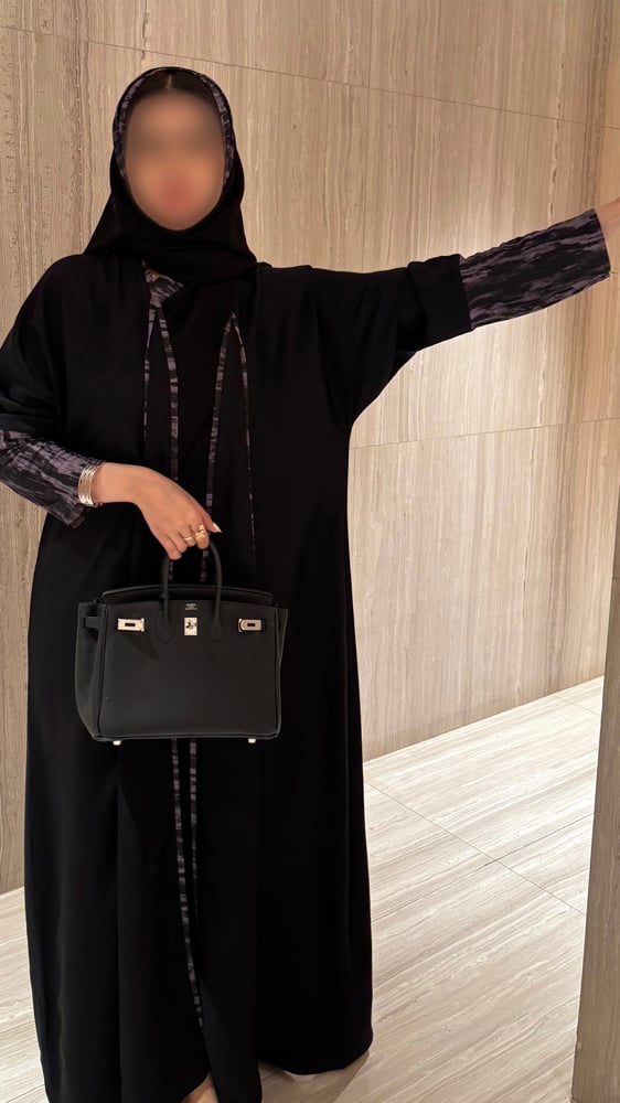عباية كلوش بلاك بيري مع شيفون أسود