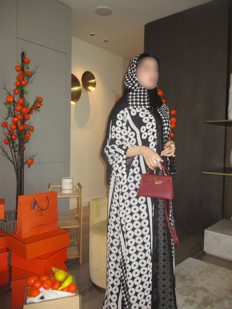 عباية نص كلوش دابل فيس