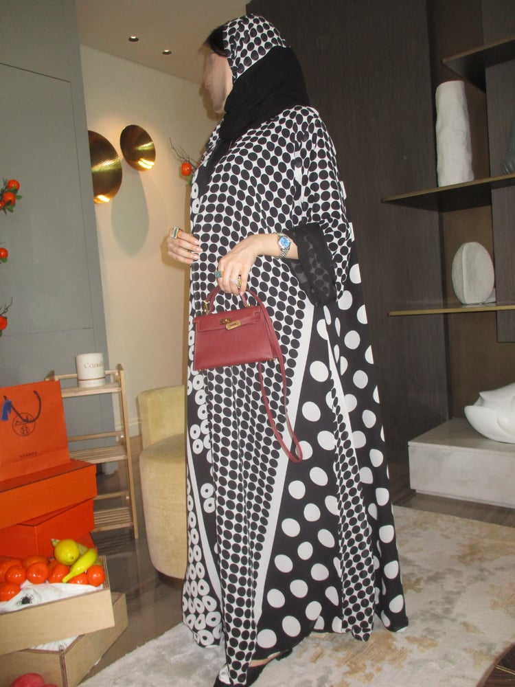 عباية نص كلوش دابل فيس