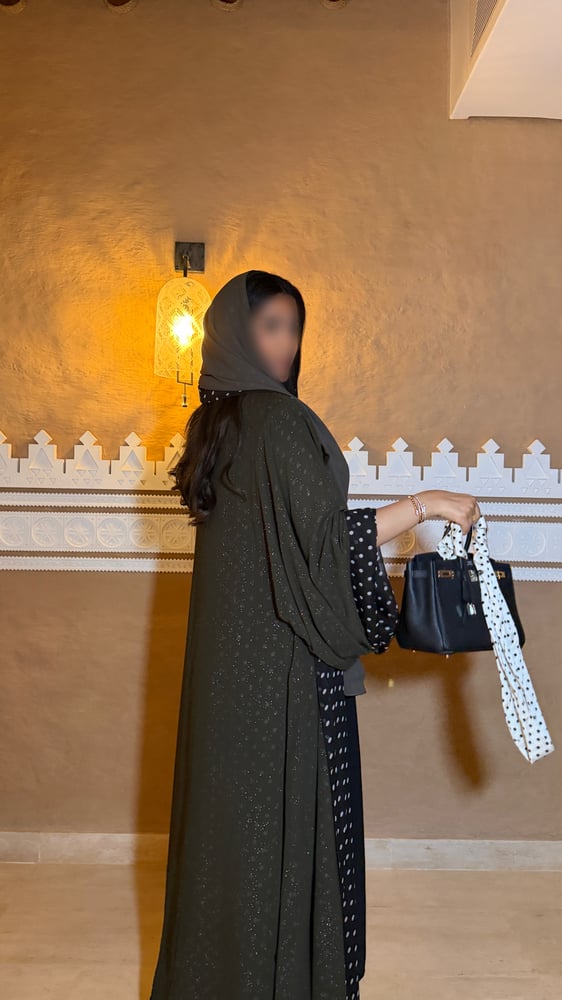 عباية دبل فيس لمعه ومنقط | 3 POLKA