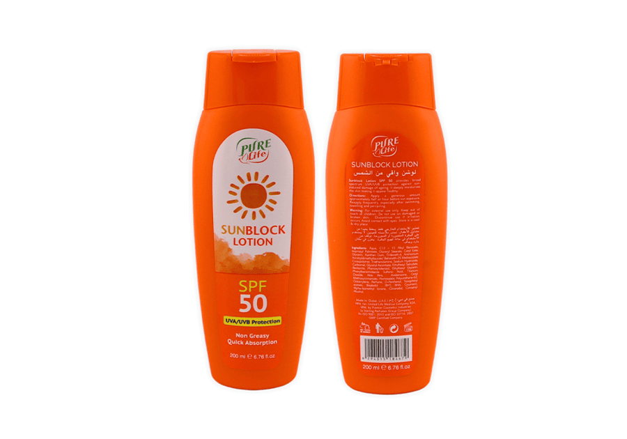 بيور لايف لوشن +SPF50 واقي شمس 200 مل