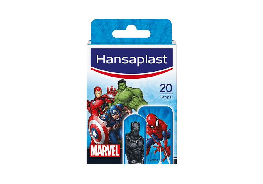 Hansa Plastic for children's wound patches Marvel 20 pieces