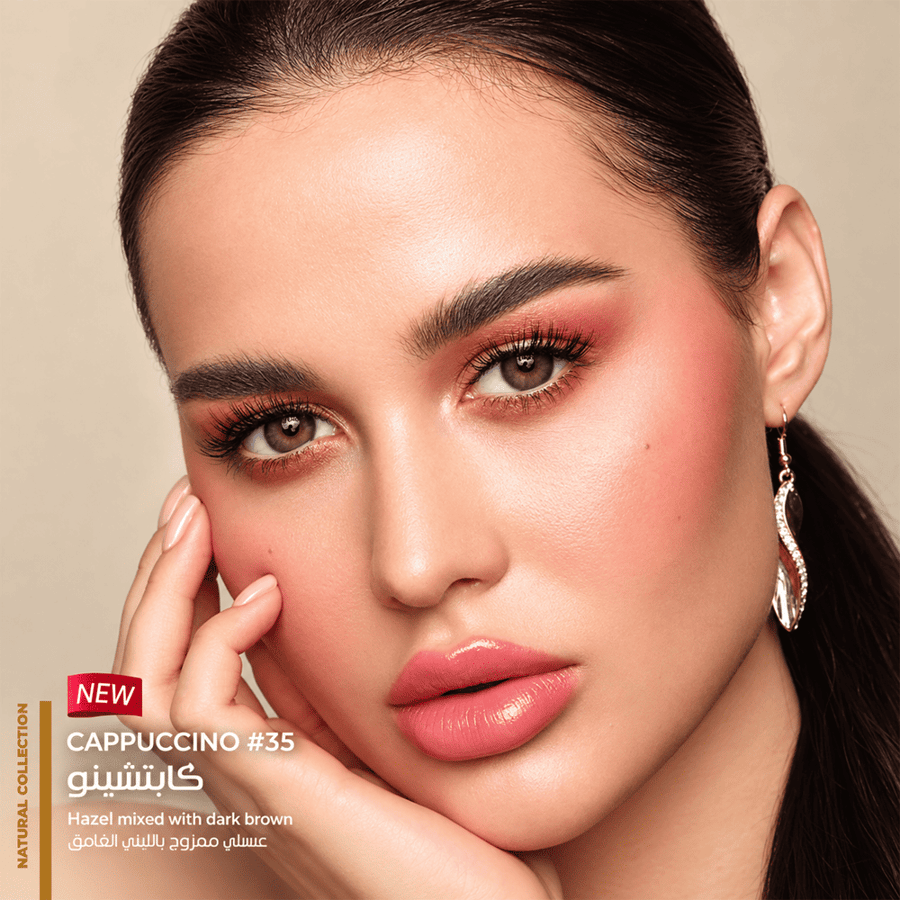 ذهب عدسات  يومية CAPPUCCINO رقم 35