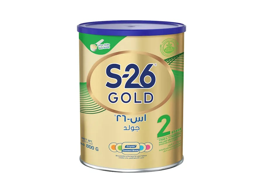 حليب اس 26 جولد رقم 2 عبوة 800 جرام
