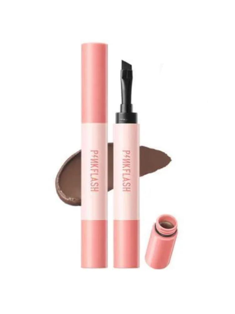 Pink Flash Gel for eyebrows resistant to smudging with long-lasting hold, 14 grams BR02 Light Brown