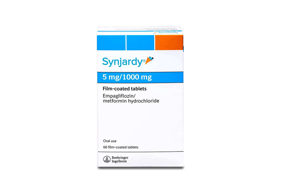 SYNJARDY 5 MG/1000 MG 60 F.C TABLETS