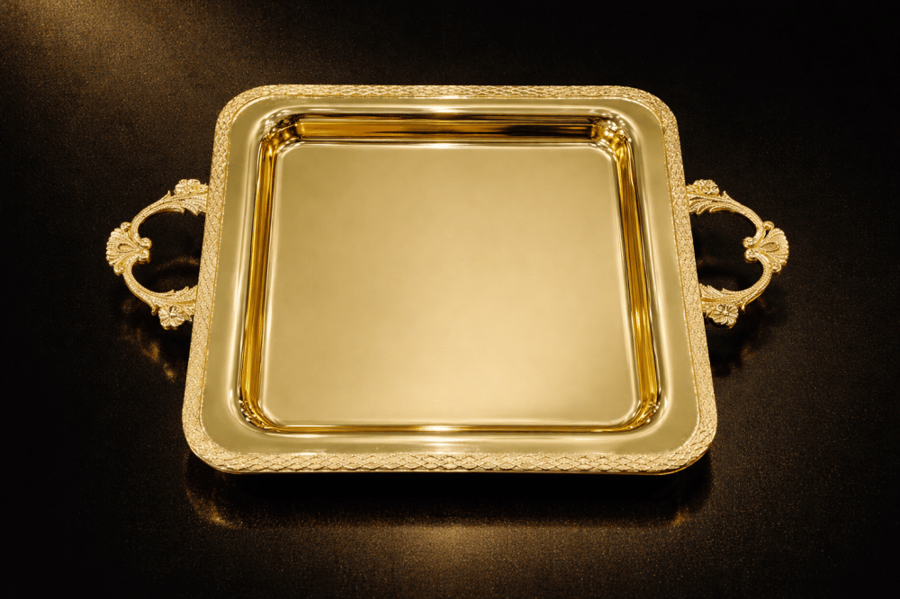 Classic gold medium tray