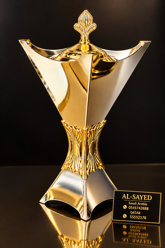 مبخره فضي. ذهبي طول ٢٨ سم