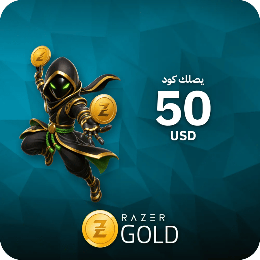 ريزر جولد 50 دولار