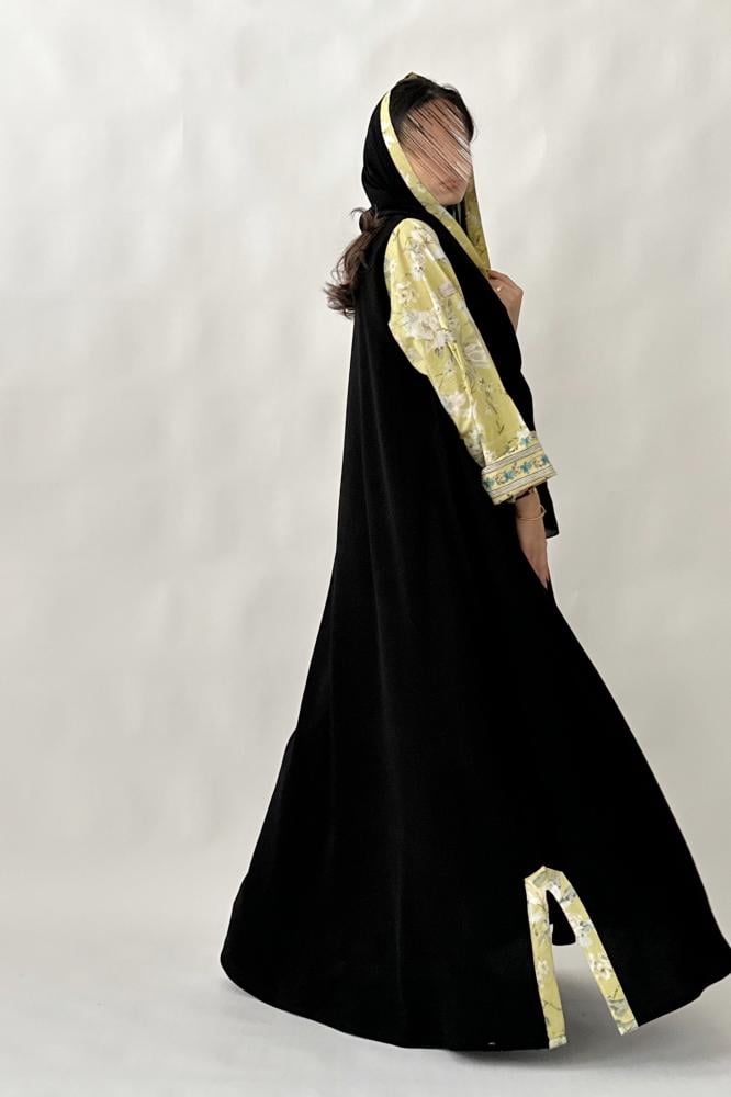 A48- Abaya with Indian fine cotton