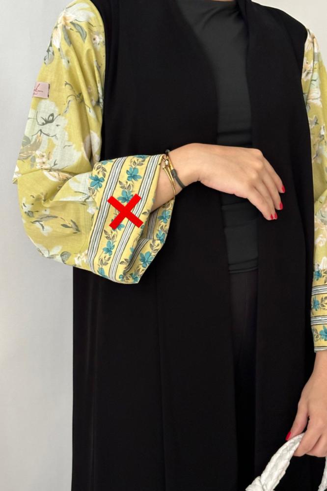 A48- Abaya with Indian fine cotton