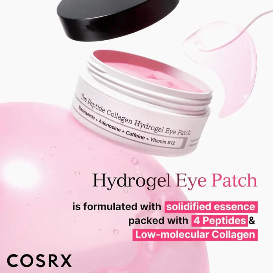 لصقات كوسركس تحت العين بالكولاجين والبيبتايد من COSRX – Hydrogel Eye Patch لتقليل الانتفاخ والهالات