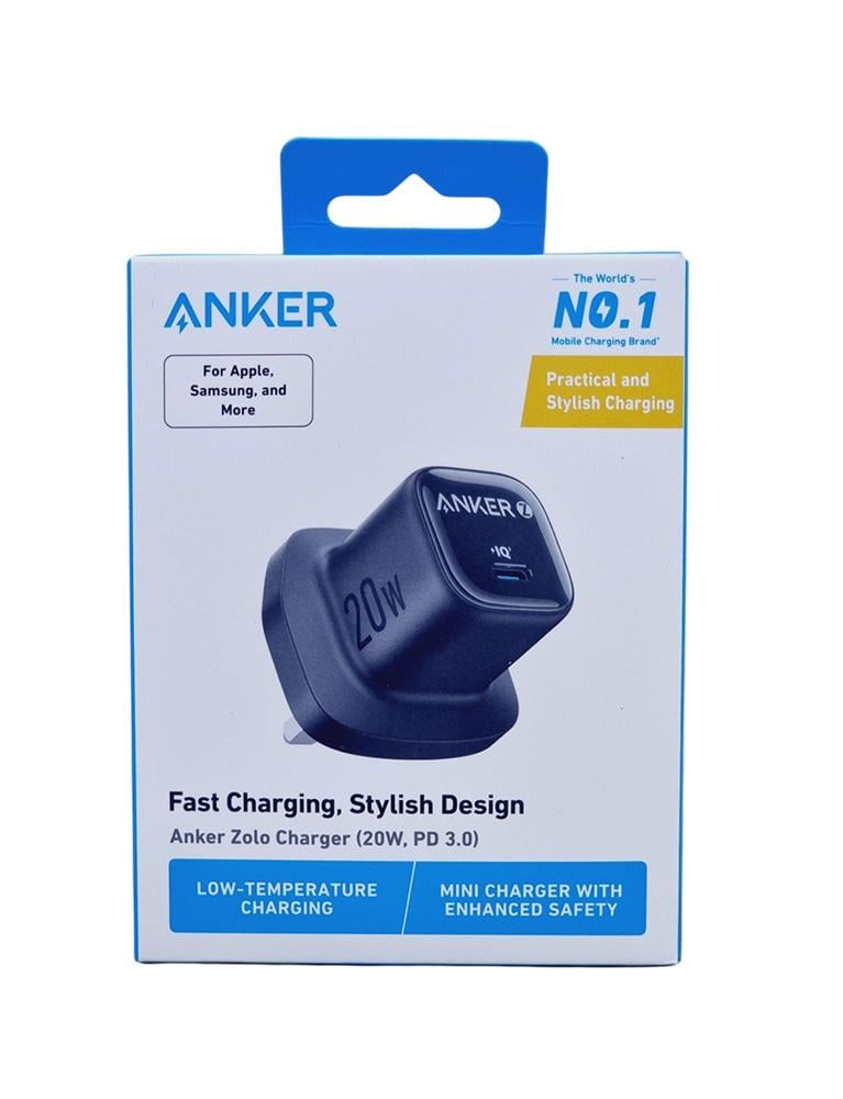 صورة علبة رأس شاحن أنكر Zolo 20W USB-C أسود