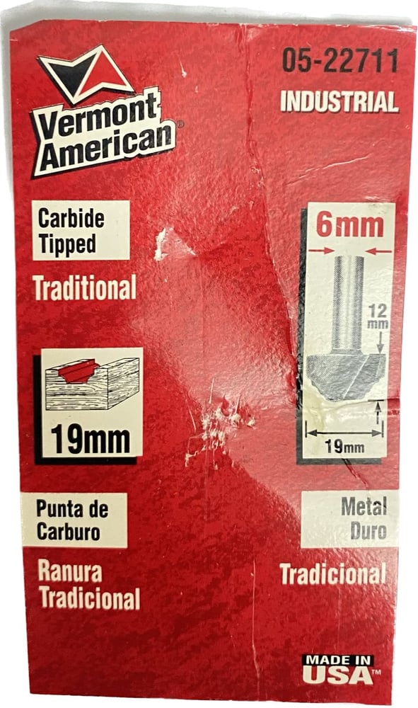 لقمة تفريز خشب Vermont American 05-22711