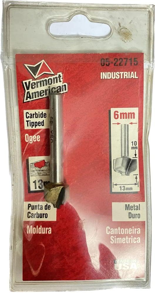 لقمة تفريز خشب Vermont American 05-22715 – زخرفة معمارية