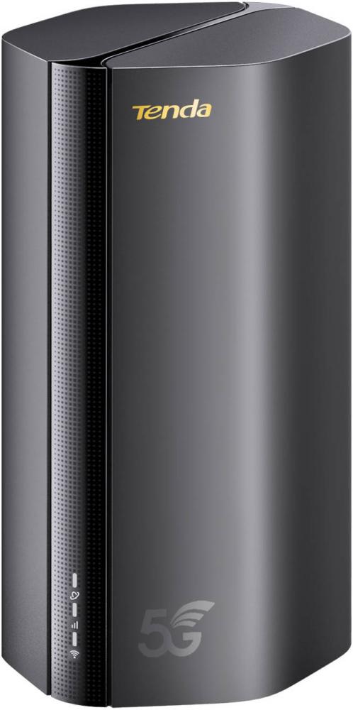 Tenda 5G03 Router 5G NR LTE, AX1800 Router WiFi 6 with Gigabit LAN/WAN Port, 4G/5G or Wired Connection, Up to 4.67 Gbps WiFi Speed, Portable Mobile Router with Sim Card, Pulg & Play, Black | 5G03