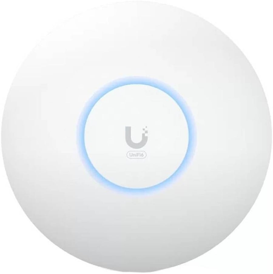 Ubiquiti Networks UniFi U6+ Dual-Band Wi-Fi 6 Access Point, Wi-Fi 6 Standard, Up 2402Mbps , WPA3, 300+ clients, Ceiling/Wall Mount Kit, White | U6-PLUS